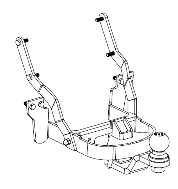 Street Glide Hitch, 06-08, Chrome