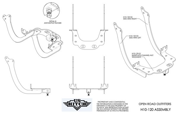 2014 to 2024: Road King Standard Hitch: Black