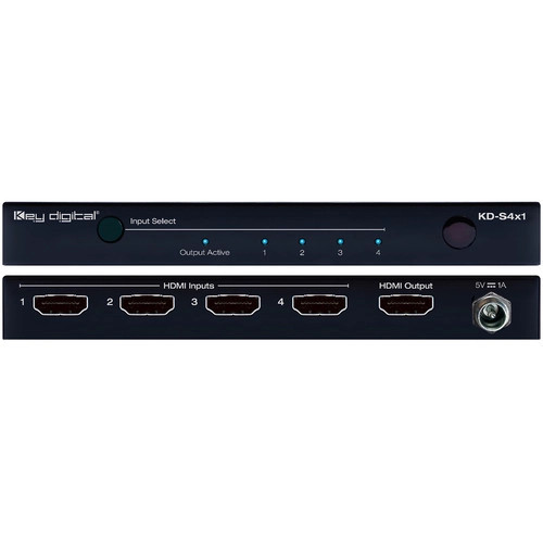 Key Digital KD-S4X1 4x1 4K HDMI Switcher