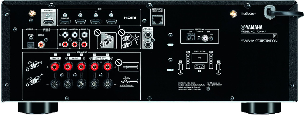 Yamaha RX-V4A 5.2-Channel Network A/V Receiver with MusicCast