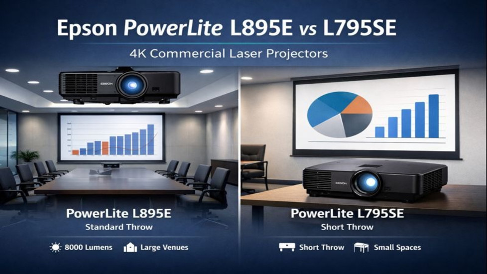 Epson PowerLite L895E vs L795SE: Which 4K Laser Projector Is Right for Your Space?