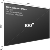 Hisense 100L9G TriChroma 3000-Lumen XPR 4K UHD Smart Laser DLP Projector & 100" Screen Bundle Hisense 100L9G TriChroma 3000-Lumen XPR 4K UHD Smart Laser DLP Projector & 100" Screen Bundle
