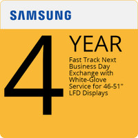 Samsung 4 Yr Fast Track Service 55-65"exlude:OH55D,OH55F,OM55D-K,OM55F-K
