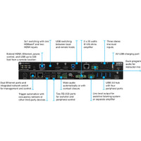 Atlona AT-OME-CS31-SA-HDBT 3x1 HDMI/HDBaseT Switcher with Audio Mixer Amplifier & USB Hub