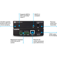 Atlona AT-HDR-EX-70C-RX 4K HDR HDMI over HDBaseT Receiver (230') Atlona AT-HDR-EX-70C-RX 4K HDR HDMI over HDBaseT Receiver (230')