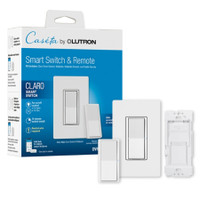 Lutron DVRF-PKG1S-WH Claro Smart Switch 3-Way Kit with Pico Paddle Remote
