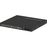 Netgear GSM4230UP M4250-26G4F-PoE++ AV Line 24x1G Ultra90 PoE++ 802.3bt 1,440W 2x1G and 4xSFP Managed Switch