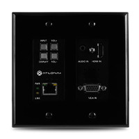 Atlona Conferencing Wallplate Switcher for HDMI and VGA with Ethernet-Enabled HDBaseT Output - 2x1