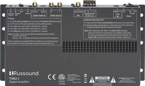 Russound TVA21 - 2-Channel TV Amplifier Russound TVA21 - 2-Channel TV Amplifier