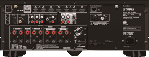 Yamaha RX-A2A Aventage 100W 7.2-Channel AV Receiver with 8K HDMI and MusicCast - Black