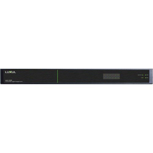 Luxul AMS-1208P AV Series 12-Port/8 PoE+ Gigabit Managed Switch Luxul AMS-1208P AV Series 12-Port/8 PoE+ Gigabit Managed Switch
