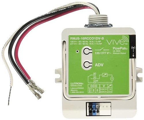 Lutron RMJS-16RCCO1DV-B PowPak Relay Module with Softswitch Lutron RMJS-16RCCO1DV-B PowPak Relay Module with Softswitch