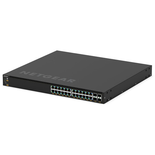 Netgear GSM4328-100NES 24-Port Gigabit PoE+ Compliant Managed AV IP Switch