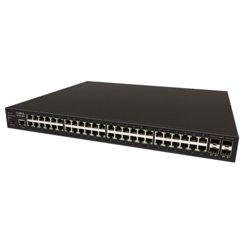Luxul SW-610-48P-F 48-Port Gb PoE+ L2 L3 Managed Switch with 4 SFP+ Luxul SW-610-48P-F 48-Port Gb PoE+ L2 L3 Managed Switch with 4 SFP+