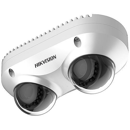 Hikvision DS-2CD6D42G0-IS 2.8MM Smart Series PanoVu 4MP Dual-Lens IP Camera, 2.8mm Lens, White
