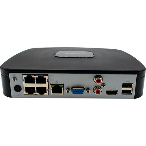 Dahua Technology VU-MORE N444E42C 4-Channel 8MP NVR with 2TB HDD & Four 4MP Turret Cameras Kit