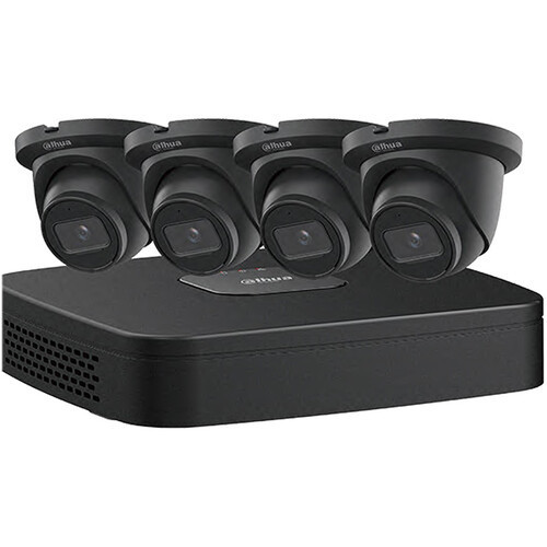 Dahua Technology NB484E62B 8-Channel 8MP NVR with 2TB HDD & 6 4MP Night Vision Turret Cameras Kit