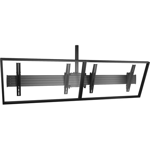 Chief FUSION Large Ceiling-Mounted 2 x 1 Menu Board Mount (Black)