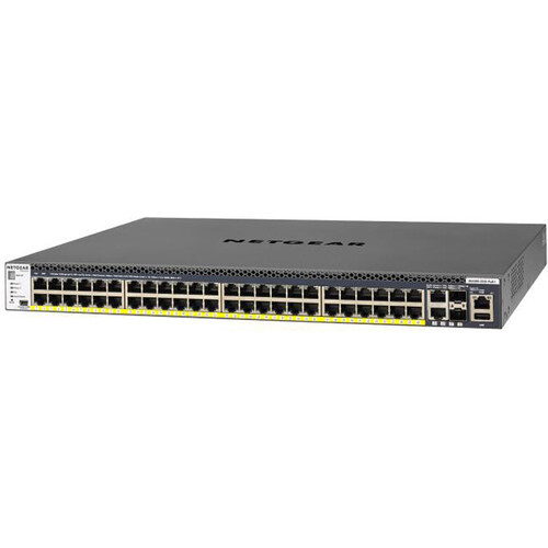 Netgear GSM4352PB-100NES M4300-52G-PoE+ 48-Port Gigabit PoE+ Compliant Managed Network Switch with SFP+