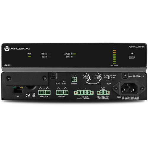 Atlona AT-GAIN-120 Stereo / Mono Power Amplifier