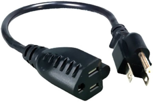 Comprehensive Cable 6-foot Universal AC Power Extension Cord (ACP-BK-6) coiled