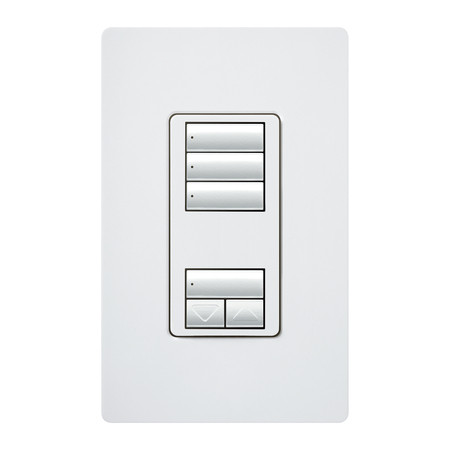 Lutron RadioRA 2 seeTouch Wall Mount Designer Keypad with Raise/Lower
