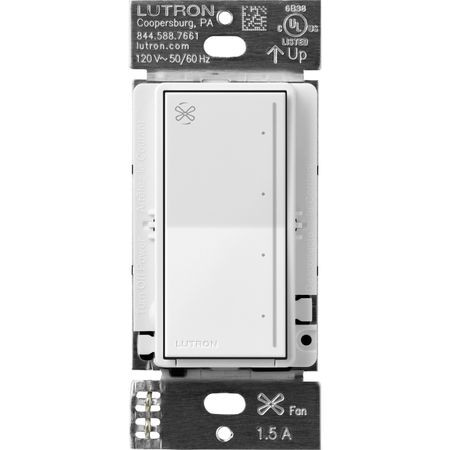 Lutron RRST-ANF-WH RadioRA 3 Sunnata Touch Fan Control, 4-Speed