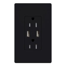 Lutron CAR-15-UBTR-BL15 Amp USB Receptacle