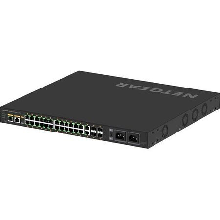 Netgear GSM4230UP M4250-26G4F-PoE++ AV Line 24x1G Ultra90 PoE++ 802.3bt 1,440W 2x1G and 4xSFP Managed Switch