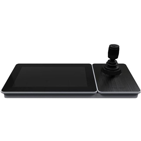 Hikvision DS-1600KI IP Keyboard with 4-Axis Joystick and PTZ Control, Detachable 10.1" LCD Touchscreen, Black