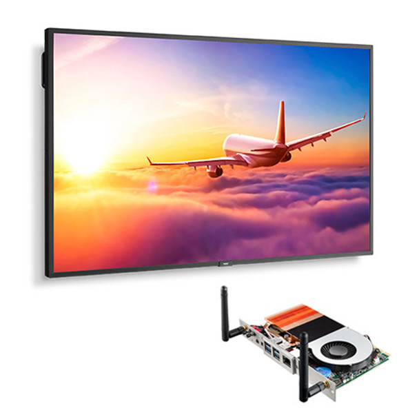 NEC P495 Series 49" Class 4K UHD Commercial IPS LED Display with Integrated Intel Coffee Lake SDM PC