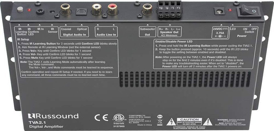 Russound TVA21 - 2-Channel TV Amplifier