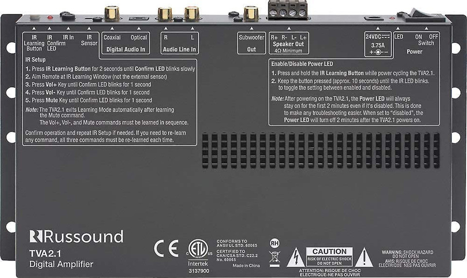 Russound TVA21 - 2-Channel TV Amplifier