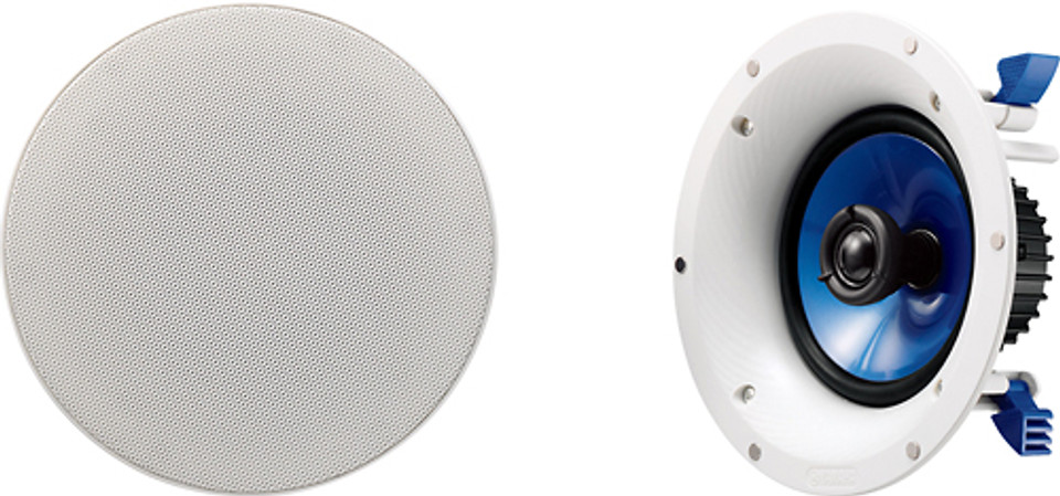 Yamaha NS-IC600 6-1/2" 2-Way In-Ceiling Speakers (Pair) White