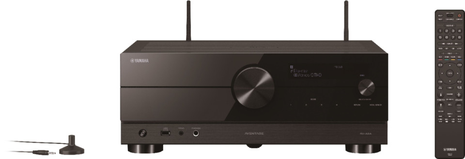 Yamaha RX-A2A Aventage 100W 7.2-Channel AV Receiver with 8K HDMI and MusicCast - Black