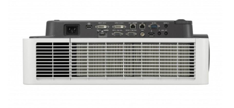 Sony VPL-FHZ85 8000 Lumen Projector white - back side Sony VPL-FHZ85 8000 Lumen Projector white - back side