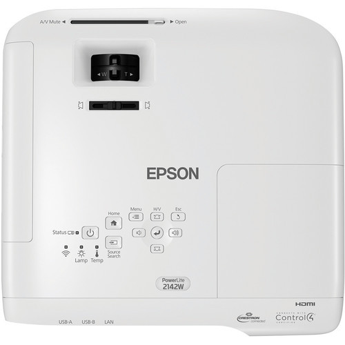 Epson PowerLite 2142W WXGA 720p 3LCD Projector With Speaker 4200 Lumens Wi-Fi