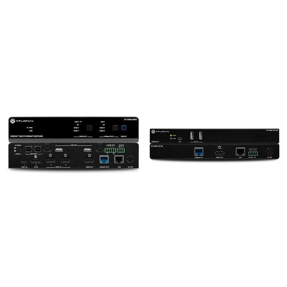 Atlona Omega 4x2 4K/UHD Multi-Format Matrix Switcher Kit AT-OME-MS42-KIT Atlona Omega 4x2 4K/UHD Multi-Format Matrix Switcher Kit AT-OME-MS42-KIT