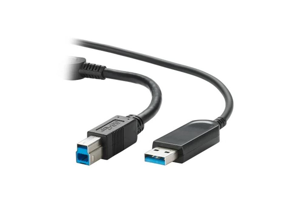 Vaddio 440-1015-030 30m USB 3.2 Gen 2 Type B to Type A Active Optical Cable Plenum