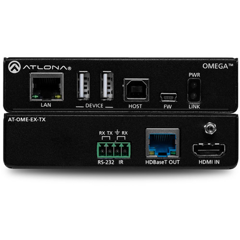 Atlona AT-OME-EX-TX Omega 4K/UHD HDMI/USB over HDBaseT Transmitter (330') Atlona AT-OME-EX-TX Omega 4K/UHD HDMI/USB over HDBaseT Transmitter (330')