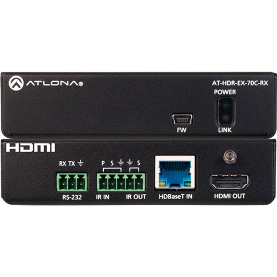 Atlona AT-HDR-EX-70C-RX 4K HDR HDMI over HDBaseT Receiver (230') Atlona AT-HDR-EX-70C-RX 4K HDR HDMI over HDBaseT Receiver (230')