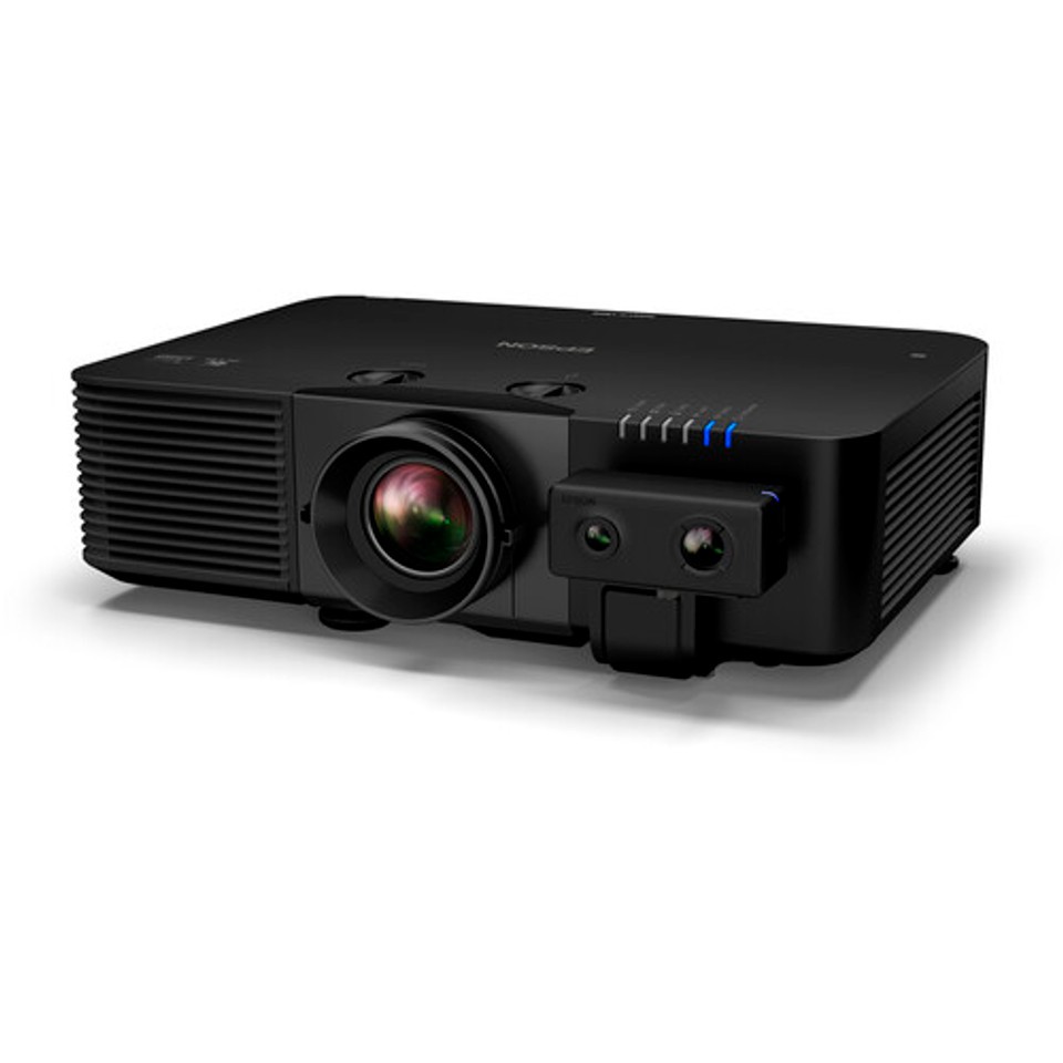 Low-maintenance Epson L895E laser projector, highlighting 20,000-hour light source life for corporate and educational installations.