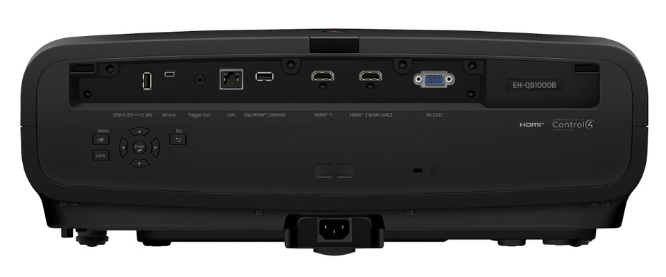 Epson QB1000 4K HDR 3,300 Lumen 3LCD Laser Projector – Black