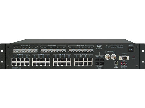 Aiphone AX-248C Exchange Unit front panel showing status indicators