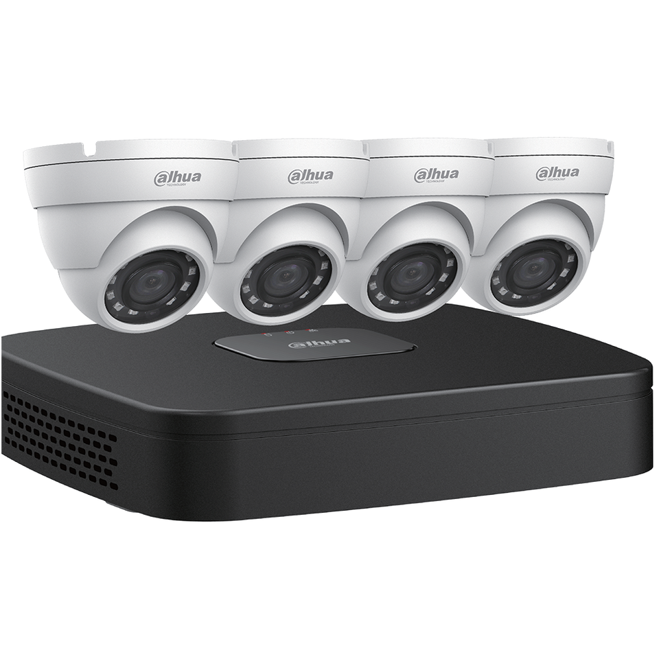 Dahua N444E42B 4MP Security System, Smart H.265+