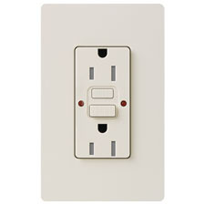Lutron CAR-15-GFST-LA 15 Amp GFCI Receptacle