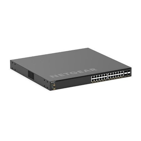 Netgear XSM4328CV-TAANES 24x10G/Multi-Gig PoE+ and 4xSFP28 25G Managed AV Network Switch, TAA Compliant