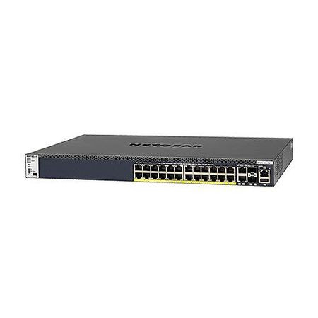 Netgear GSM4328PA M4300-28G-PoE+ 24x1G PoE+ Stackable Managed Switch with 2x10GBASE-T and 2xSFP+ (550W PSU)