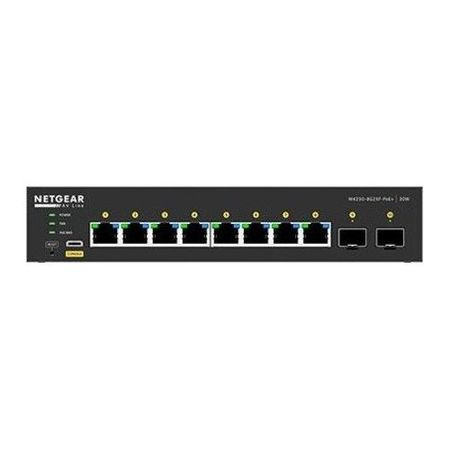 Netgear GSM4210PX M4250-8G2XF-PoE+ AV Line 8x1G PoE+ 220W and 2xSFP+ Managed Desktop Switch