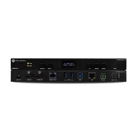 Atlona AT-OME-SW21-TX HDBaseT Transmitter with USB-C and HDMI Inputs Plus USB Hub